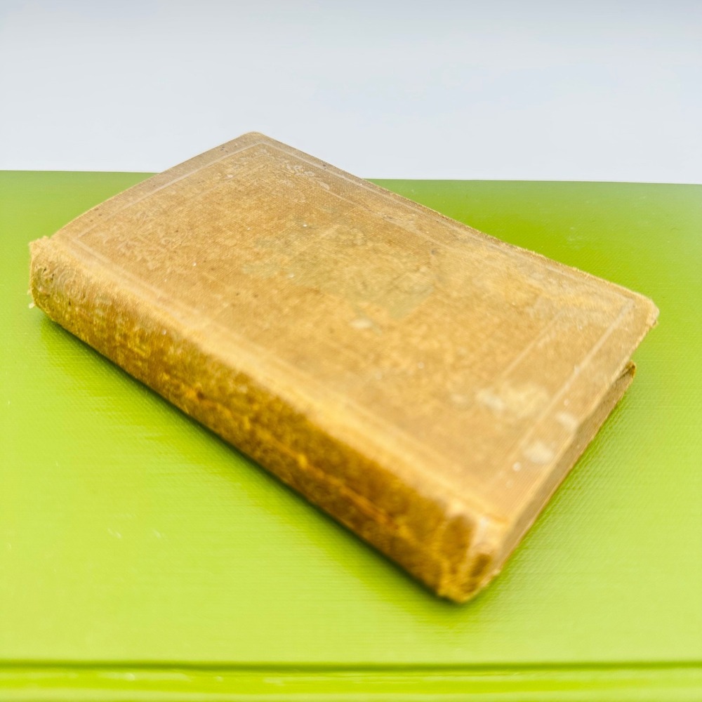 Sir Walter Scott The Lady of the Lake Antique Poetry Book Hardcover Tan Pocket
